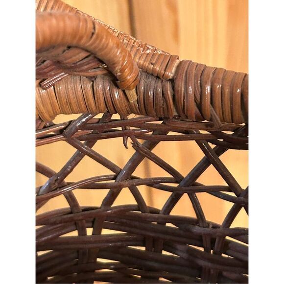 Hand Woven Rooster Basket Vintage Farmhouse Style, Perfect Rustic Home Decor(856 - Picture 7 of 11